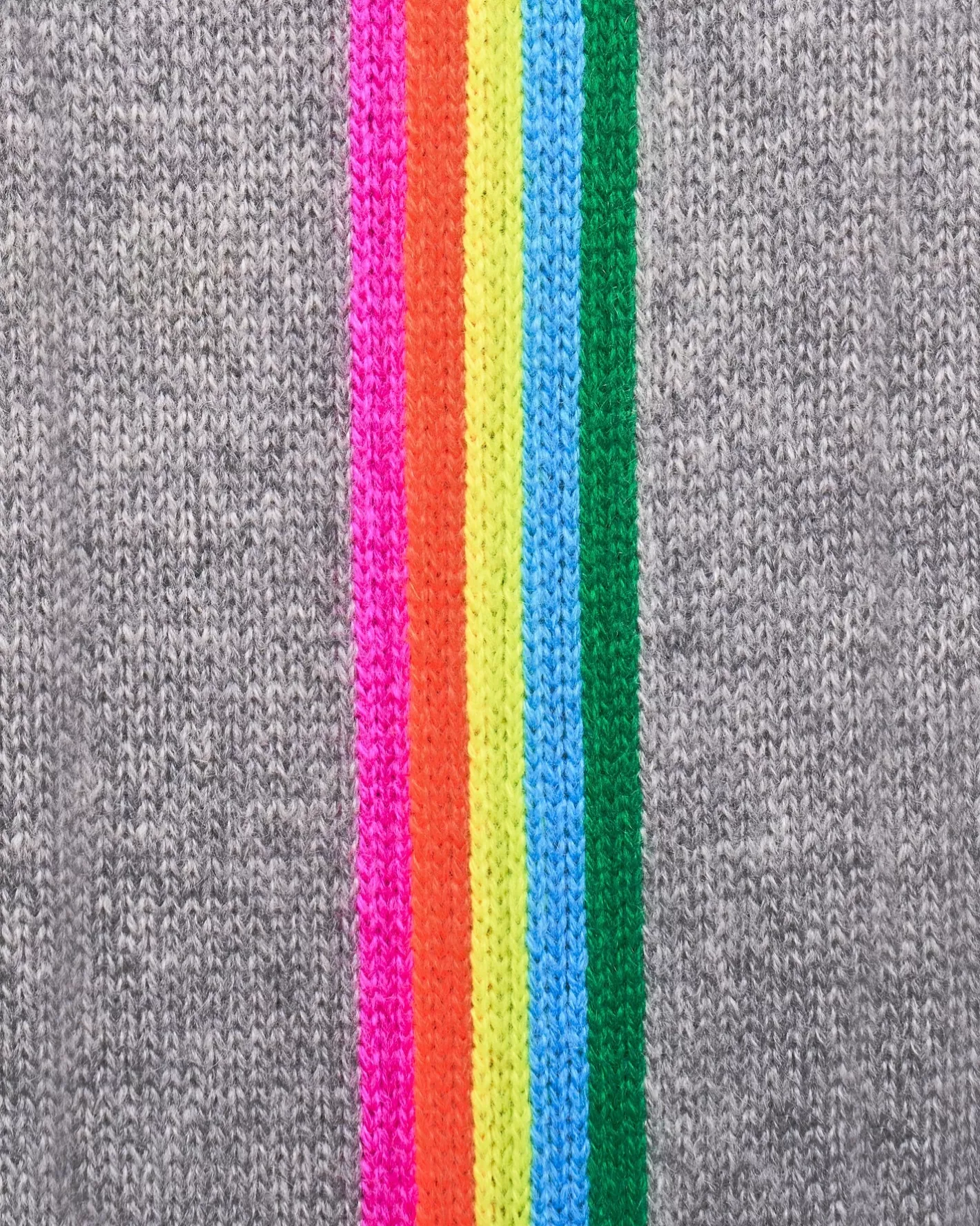 Maglione Scollo Tondo Bande Maniche Multicolori-FROM FUTURE Discount