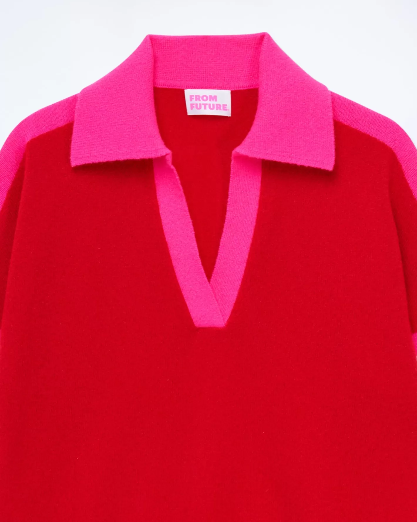 Maglioni Collo A Polo Tricolore-FROM FUTURE Best