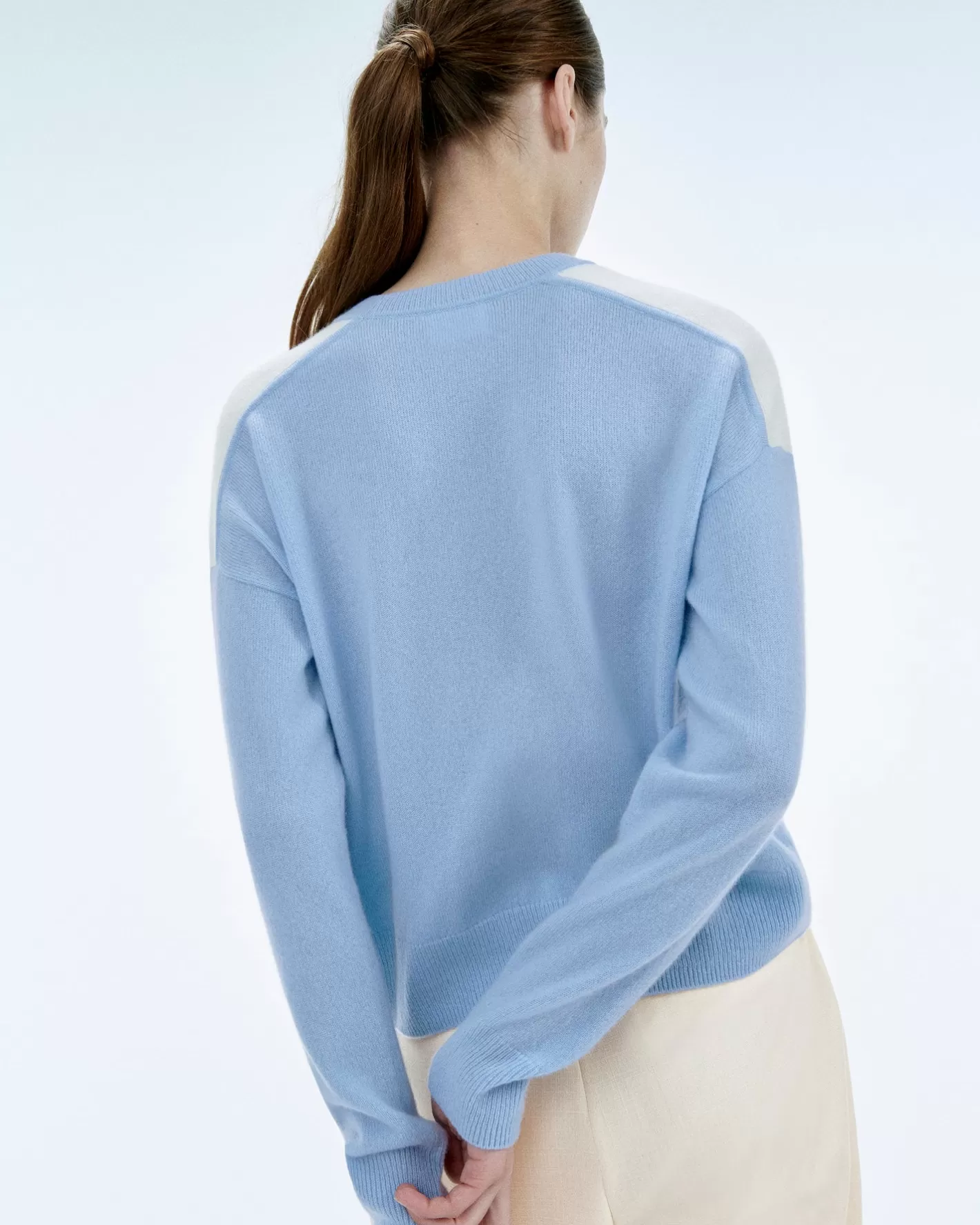 Maglioni Scollo Tondo Bicolore Con Ricamo-FROM FUTURE Online