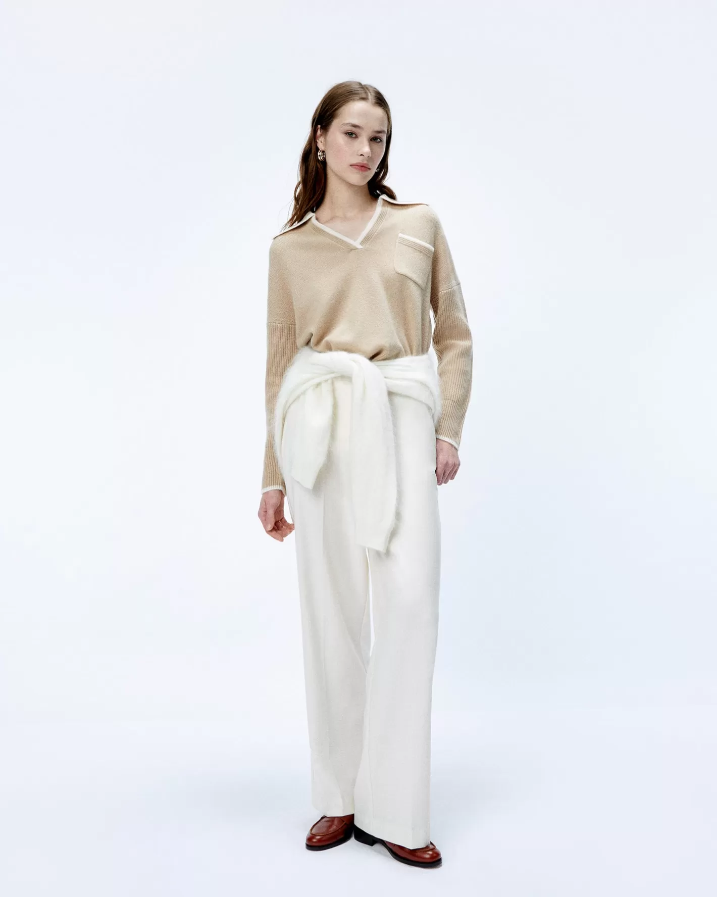 Pullover Collo A Polo Bicolore-FROM FUTURE Hot