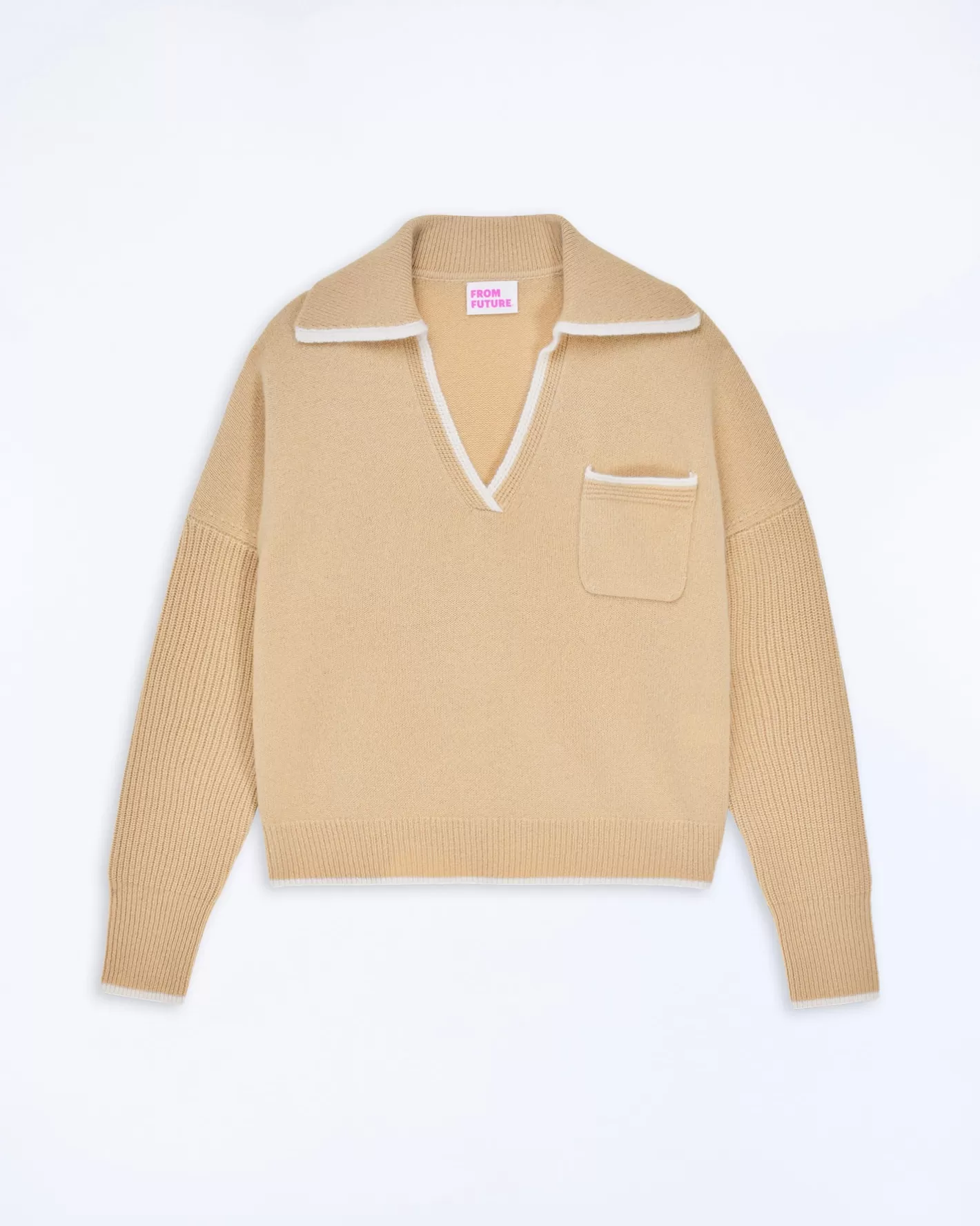 Pullover Collo A Polo Bicolore-FROM FUTURE Hot