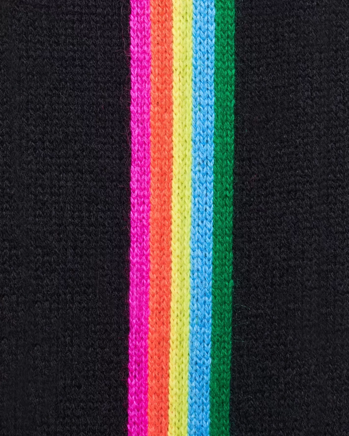 Pullover Scollo Tondo Bande Maniche Multicolori-FROM FUTURE New