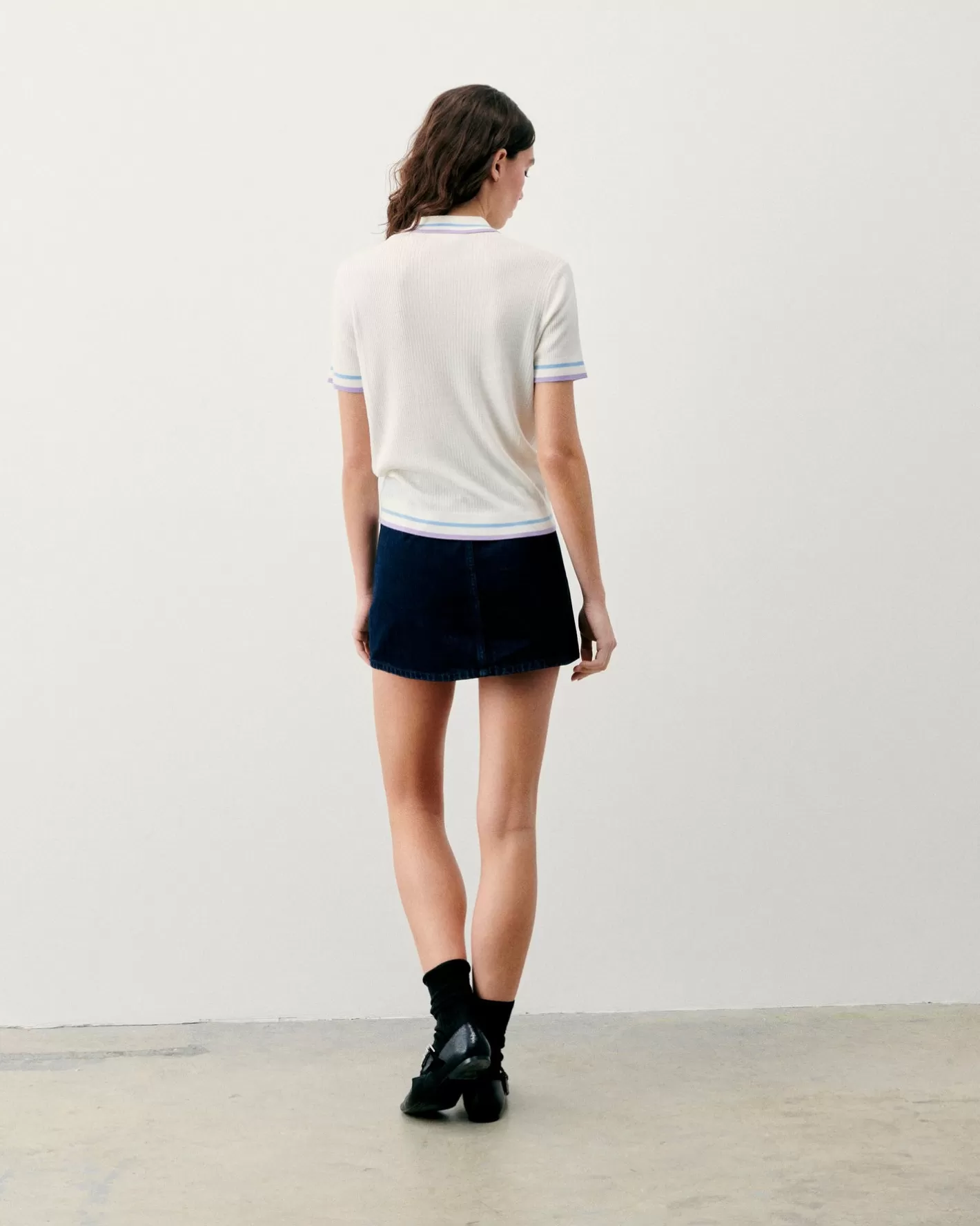 Top Maniche Corte Bande Bicolori-FROM FUTURE Cheap